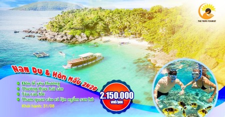 TOUR ĐÓN LỄ 2/9- NAM DU- VỊNH HẠ LONG PHƯƠNG NAM 2 NGÀY 2 ĐÊM